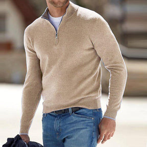 Premium Strickpullover mit Reißverschluss