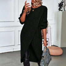 Eleganter langer Pullover