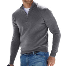 Premium Strickpullover mit Reißverschluss