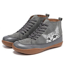 Von Katzen inspirierte Stiefel