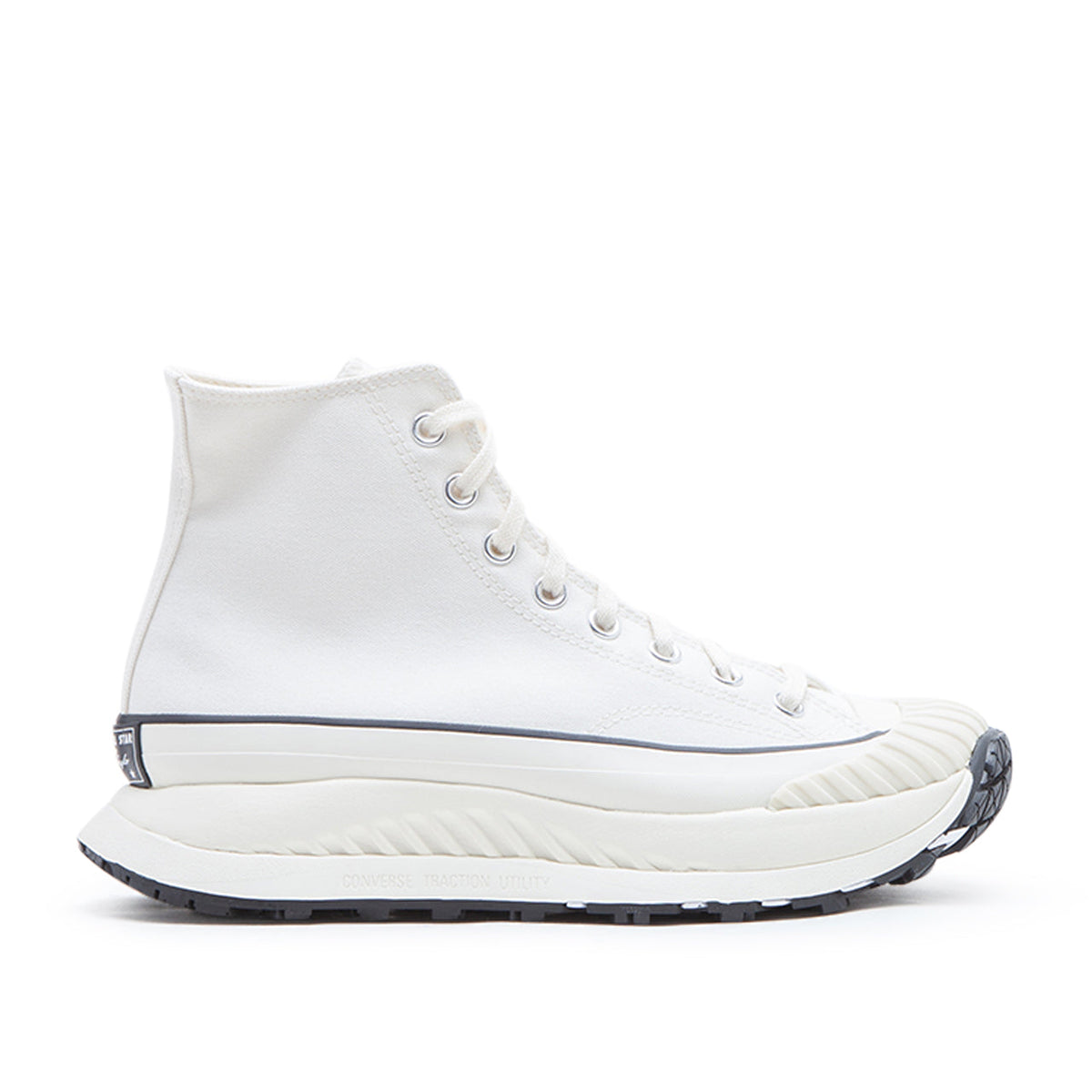 Klassische High-Top-Sneakers (Weiß / Schwarz)