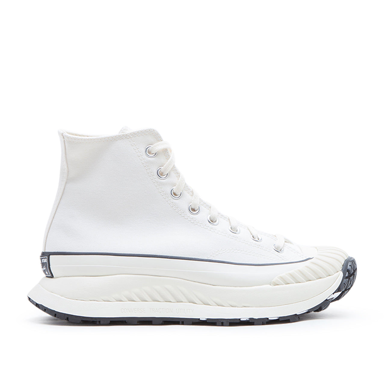 Klassische High-Top-Sneakers (Weiß / Schwarz)