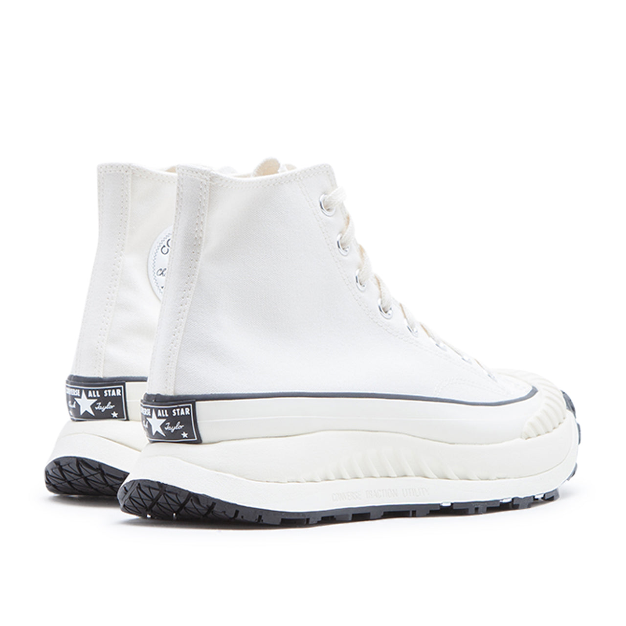 Klassische High-Top-Sneakers (Weiß / Schwarz)