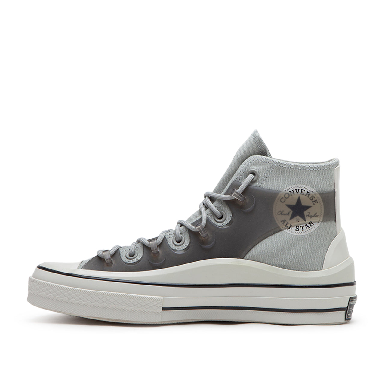 Klassische High-Top-Sneaker mit Utility-Funktion (Grau)