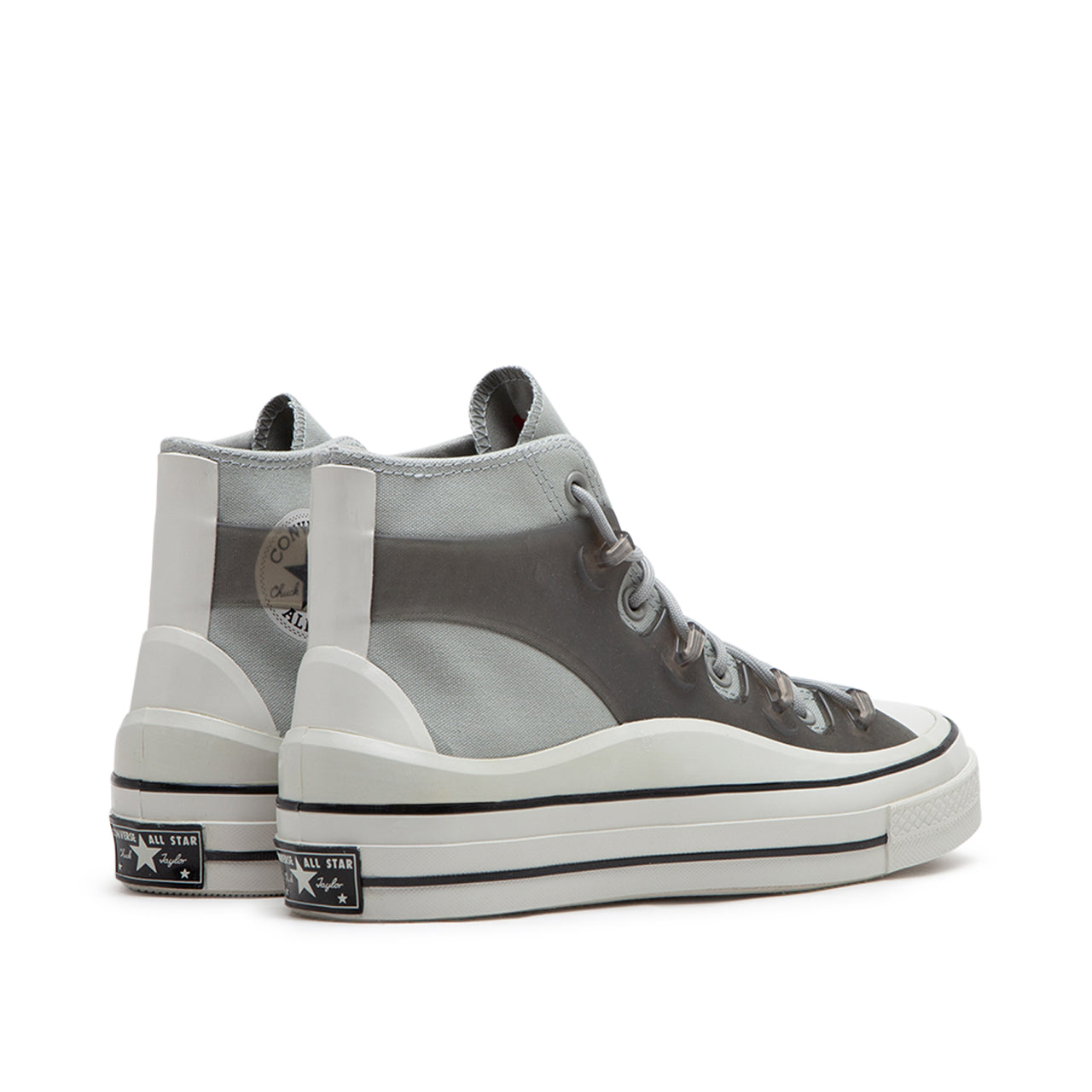Klassische High-Top-Sneaker mit Utility-Funktion (Grau)
