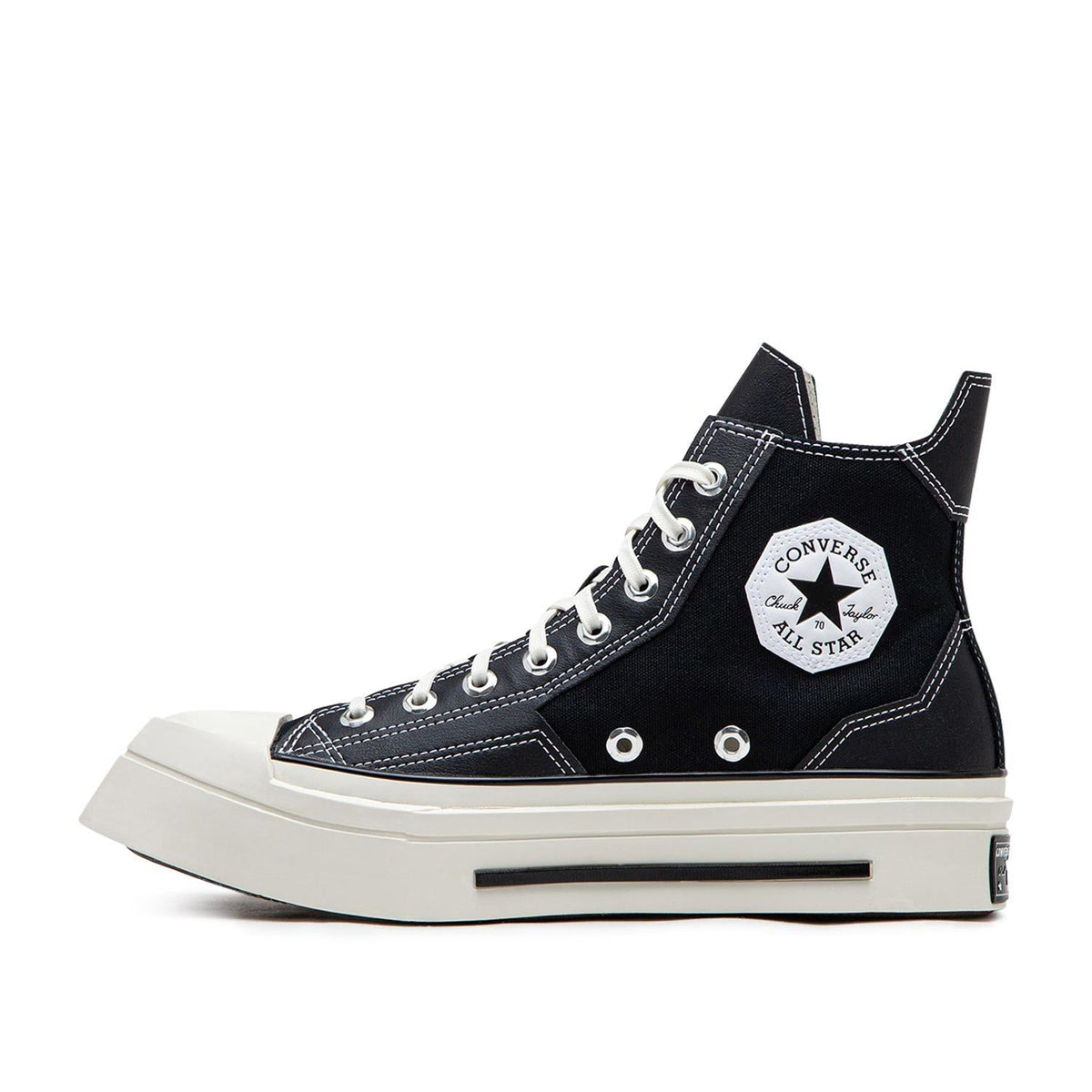 De Luxe High-Top Sneakers mit Karomuster (Schwarz / Weiß)