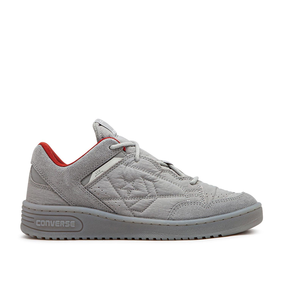 Kollaborative graue Low-Top-Sneaker