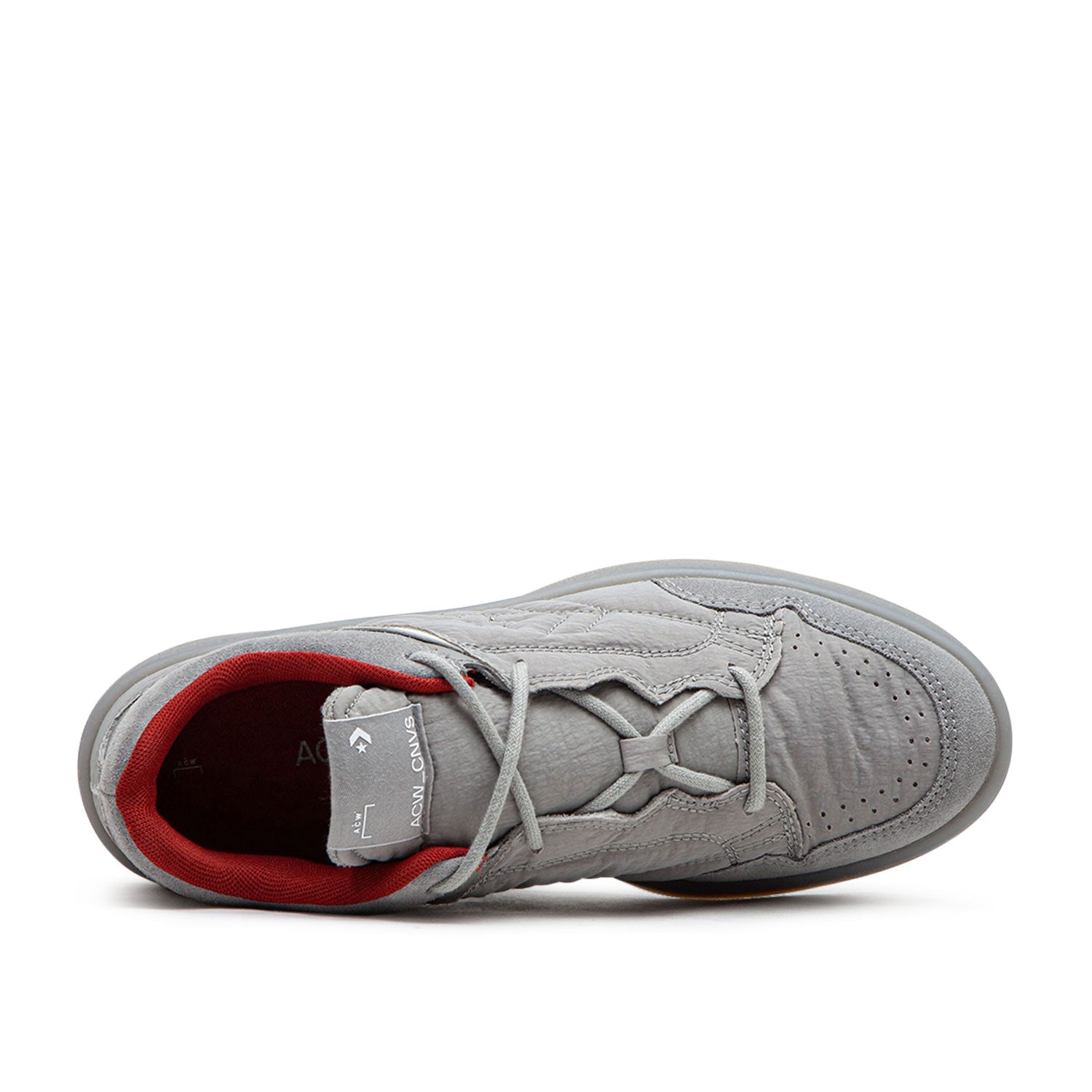 Kollaborative graue Low-Top-Sneaker