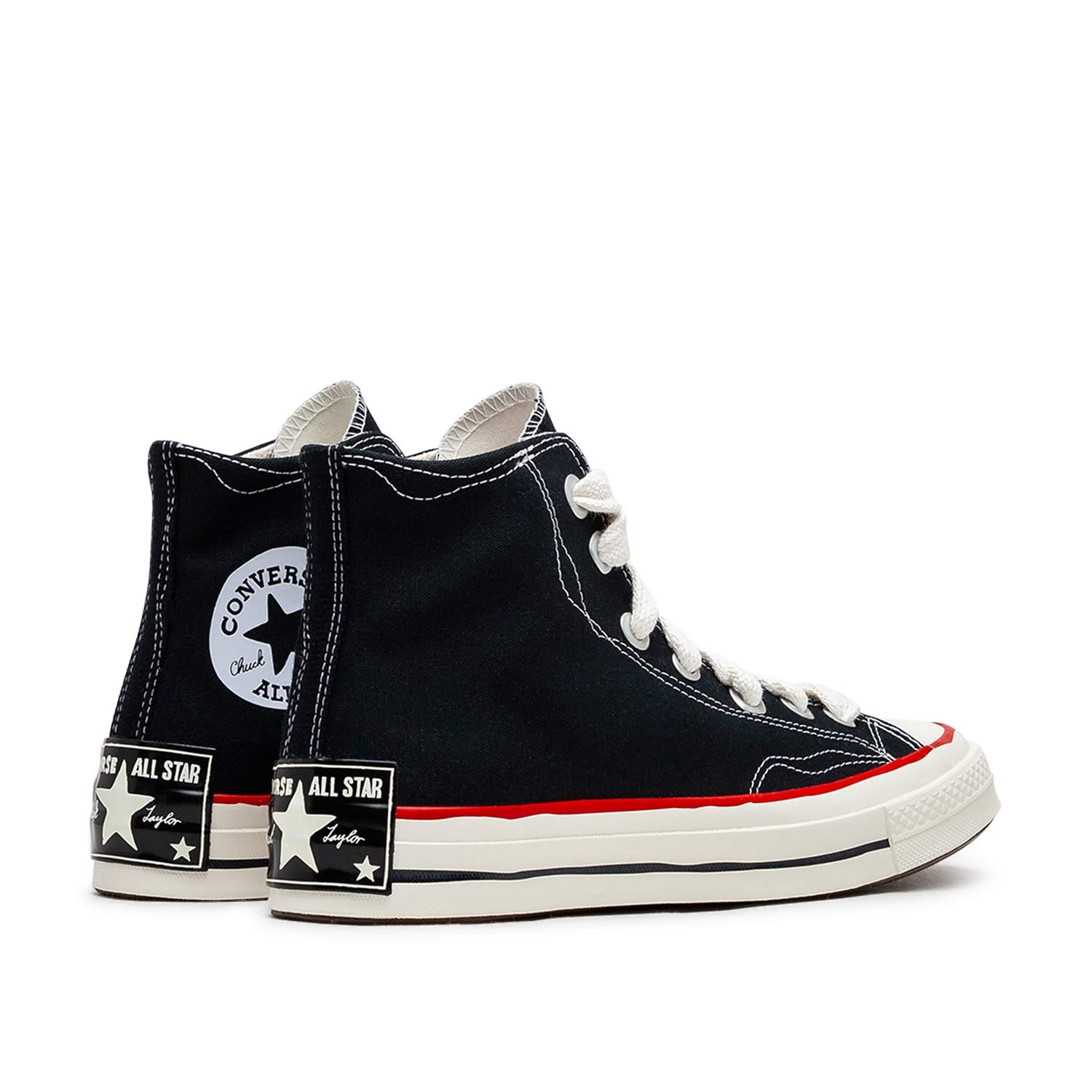 Klassische High-Top Skaterschuhe (Schwarz)