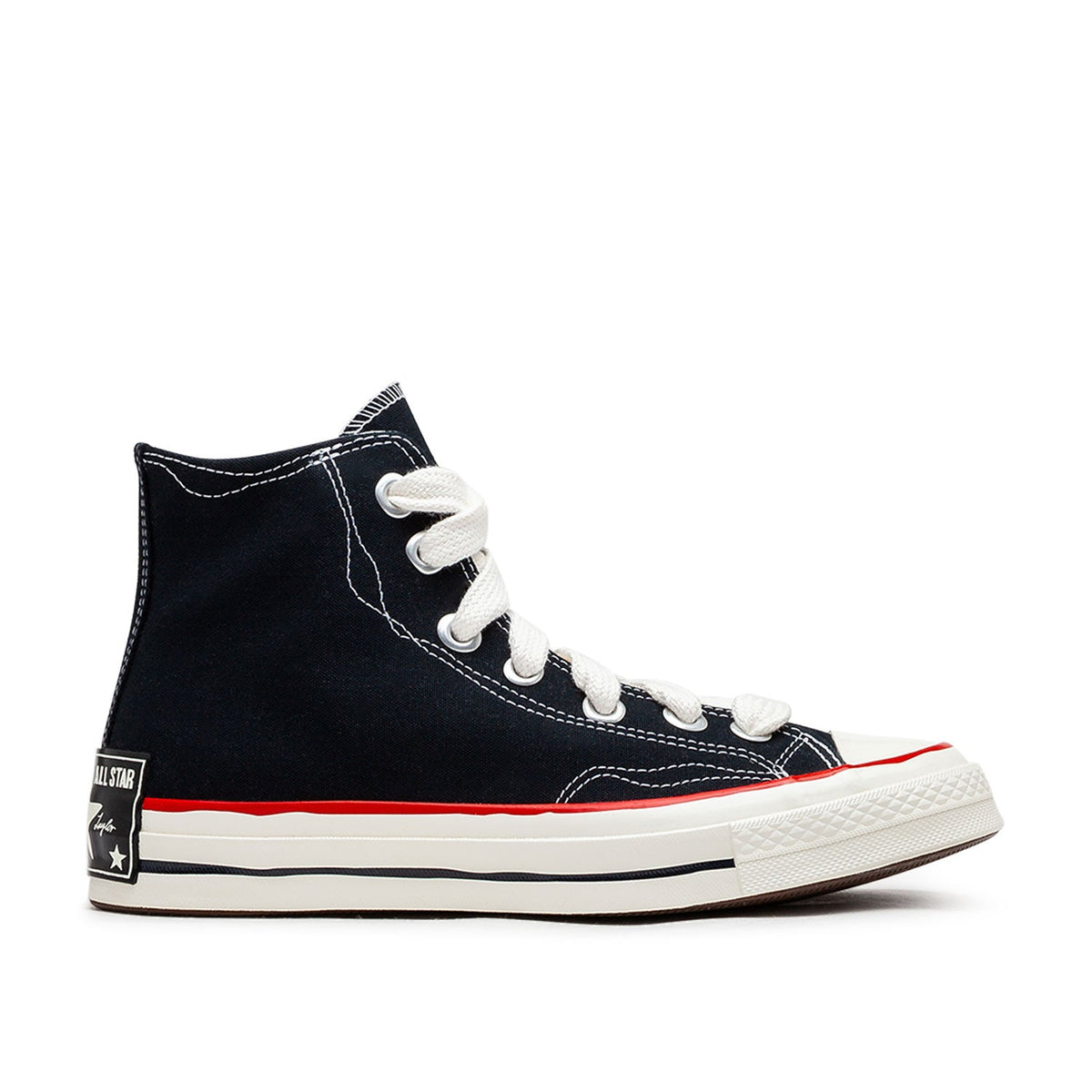 Klassische High-Top Skaterschuhe (Schwarz)