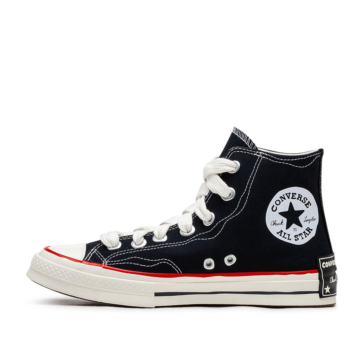 Klassische High-Top Skaterschuhe (Schwarz)