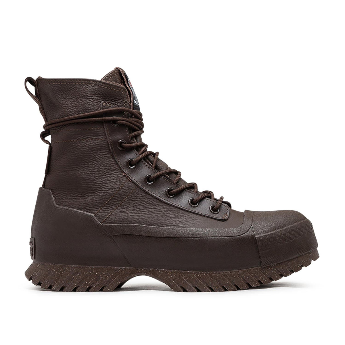 Wasserdichte Plateau-Sneaker aus Leder 2.0 (Braun)