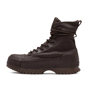 Wasserdichte Plateau-Sneaker aus Leder 2.0 (Braun)
