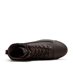 Wasserdichte Plateau-Sneaker aus Leder 2.0 (Braun)