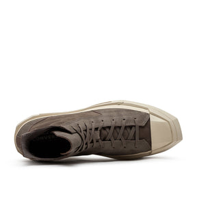 De Luxe Coffee Break Sneakers mit Karomuster (Braun / Beige)