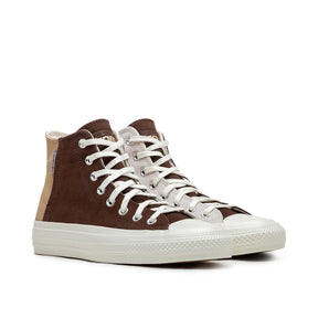 Kollaborative High-Top-Sneakers (Braun / Beige)