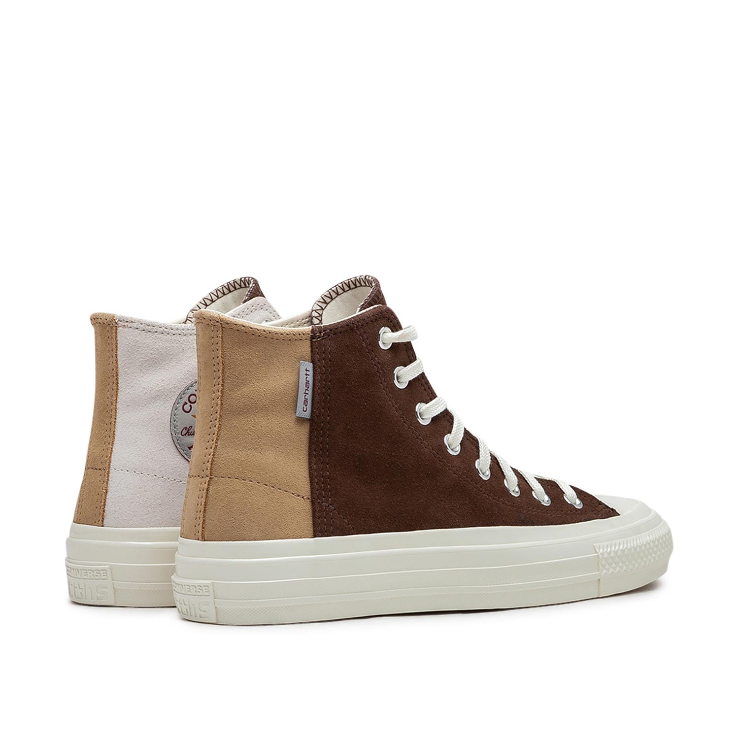 Kollaborative High-Top-Sneakers (Braun / Beige)