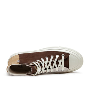 Kollaborative High-Top-Sneakers (Braun / Beige)