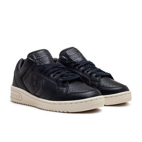 Mono Leder High-Top Sneaker (Schwarz)