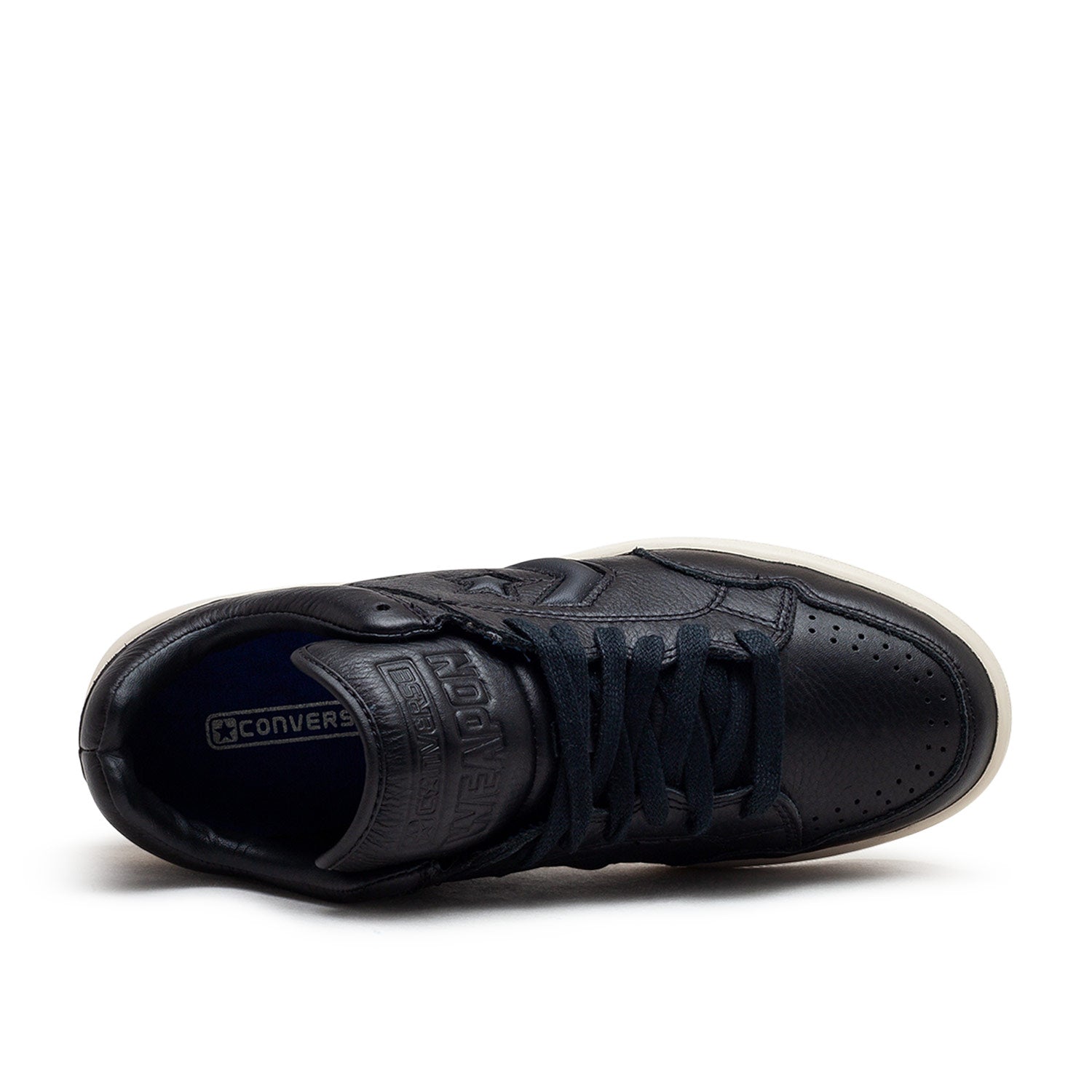 Mono Leder High-Top Sneaker (Schwarz)