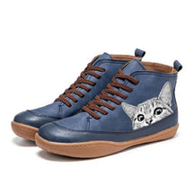 Von Katzen inspirierte Stiefel