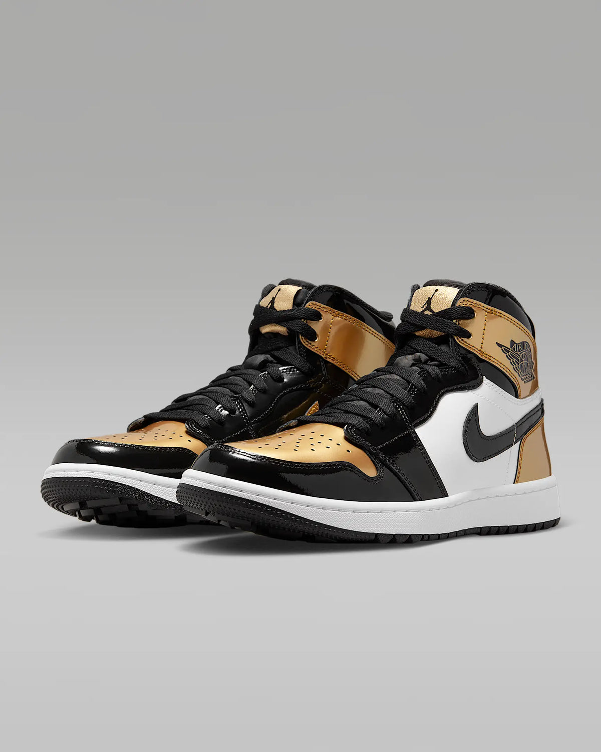 AJ1 I High G (Schwarz/Weiß/Metallic Gold)