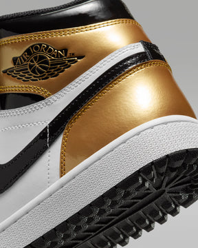 AJ1 I High G (Schwarz/Weiß/Metallic Gold)