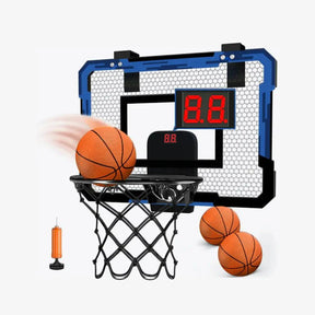 Tragbarer Basketballkorb mit Anzeigetafel und 3 kostenlosen Bällen