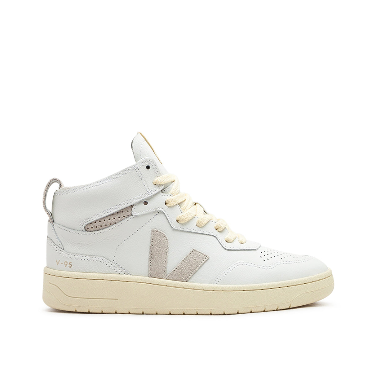 Damen-Leder-Sneaker V-95 (Weiß)