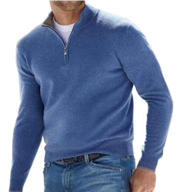 Premium Strickpullover mit Reißverschluss