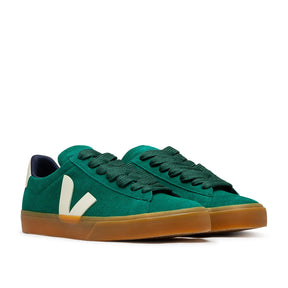 Wildleder-Sneaker (Grün / Beige)