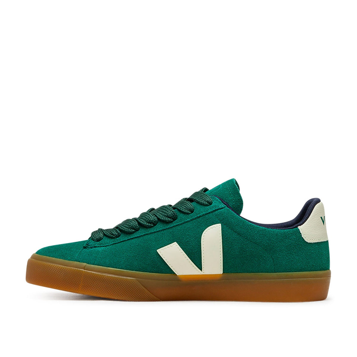 Wildleder-Sneaker (Grün / Beige)
