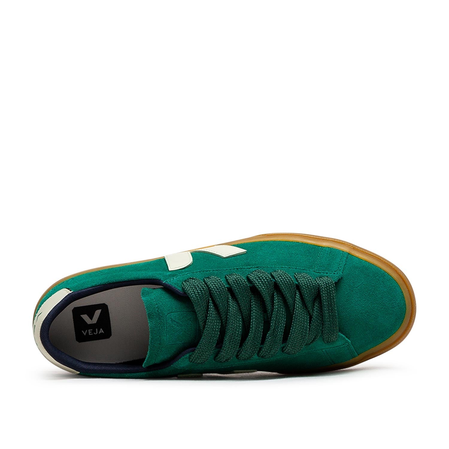 Wildleder-Sneaker (Grün / Beige)