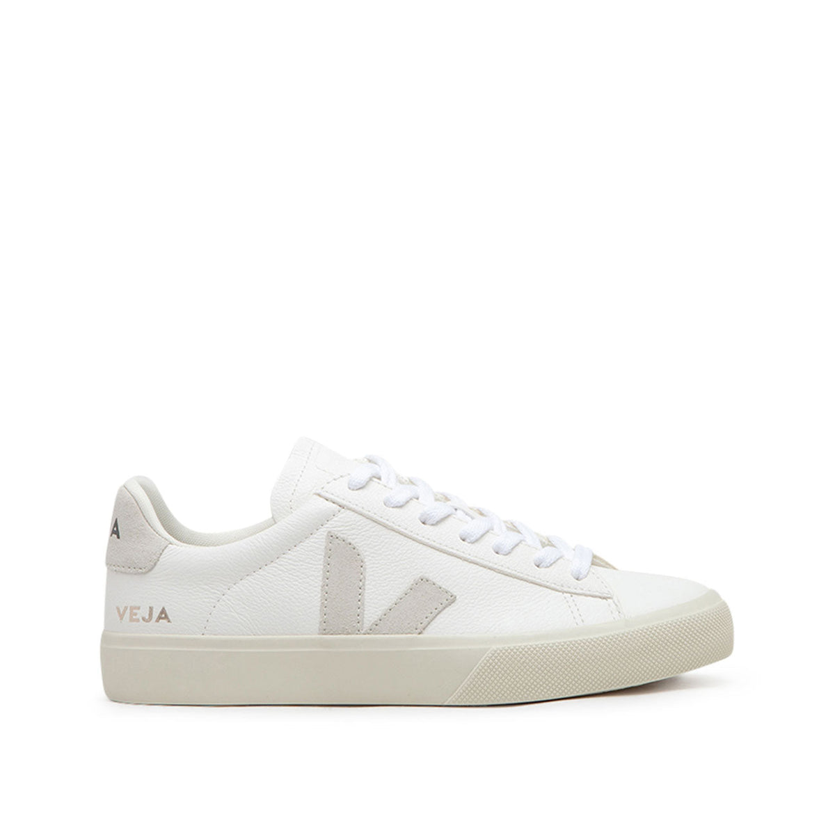 Damen-Sneaker Campo Chromefree aus Leder (Weiß / Beige)