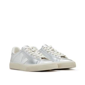 Damen Campo Chromefree Ledersneaker (Silber)