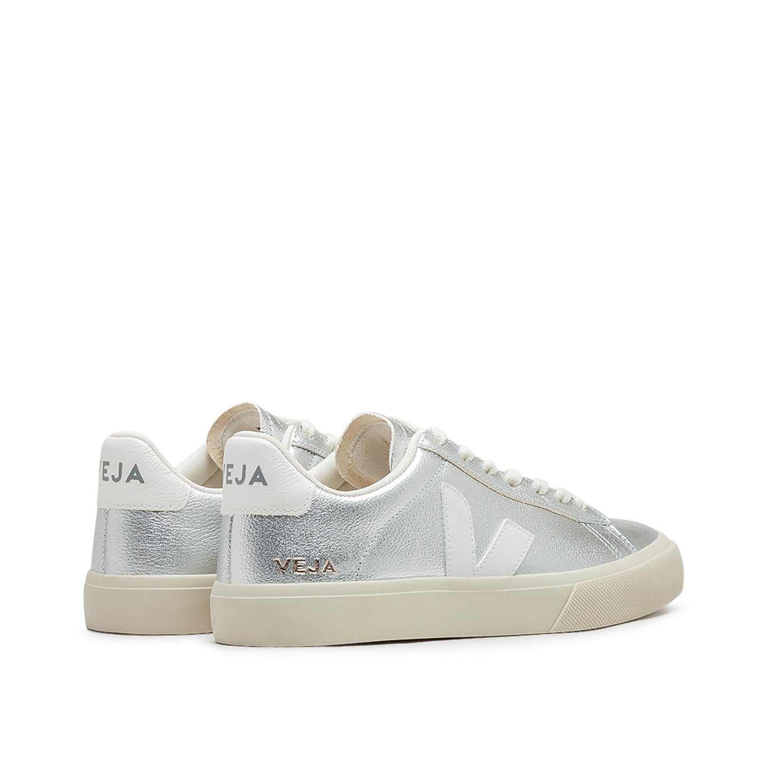 Damen Campo Chromefree Ledersneaker (Silber)