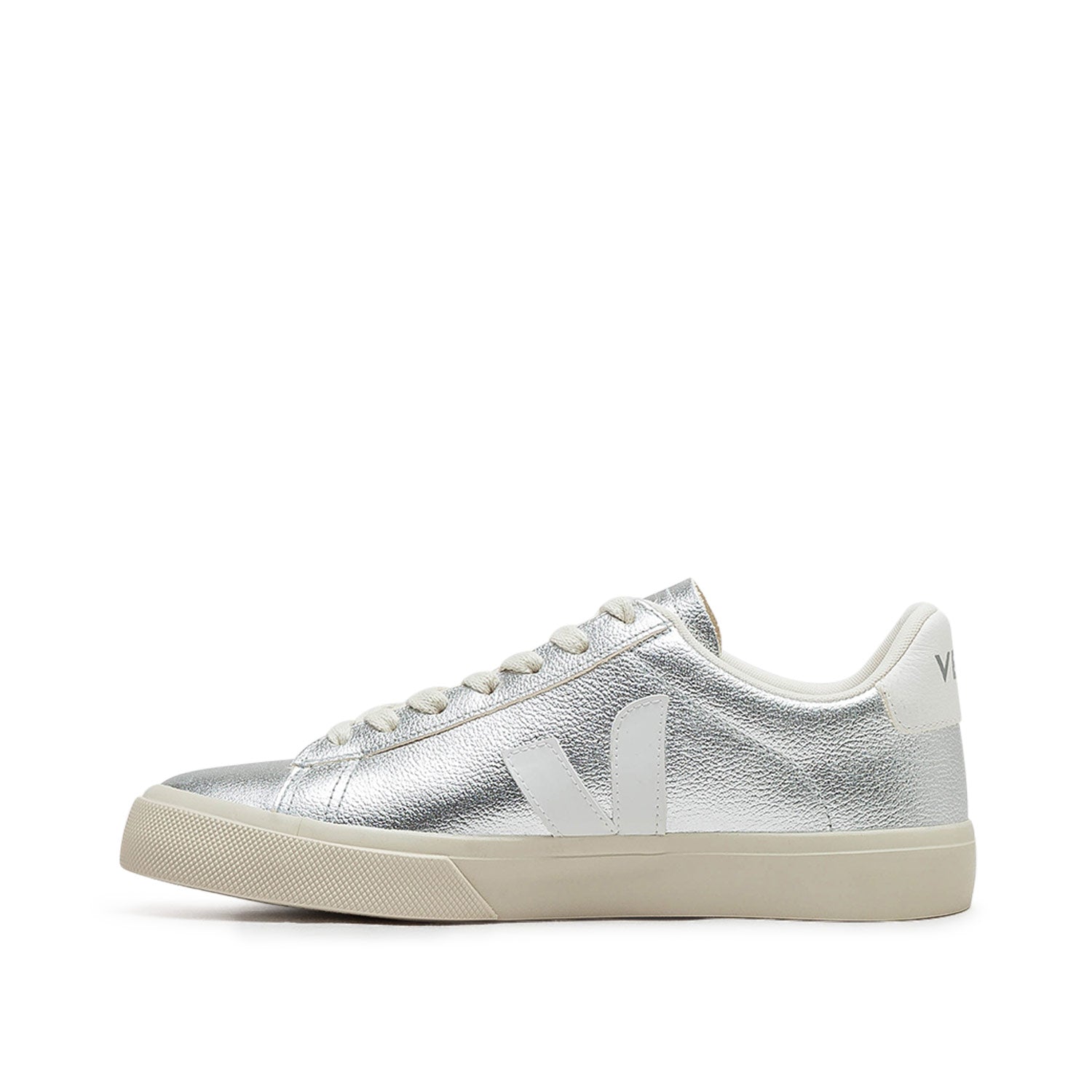 Damen Campo Chromefree Ledersneaker (Silber)