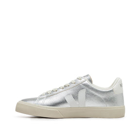 Damen Campo Chromefree Ledersneaker (Silber)