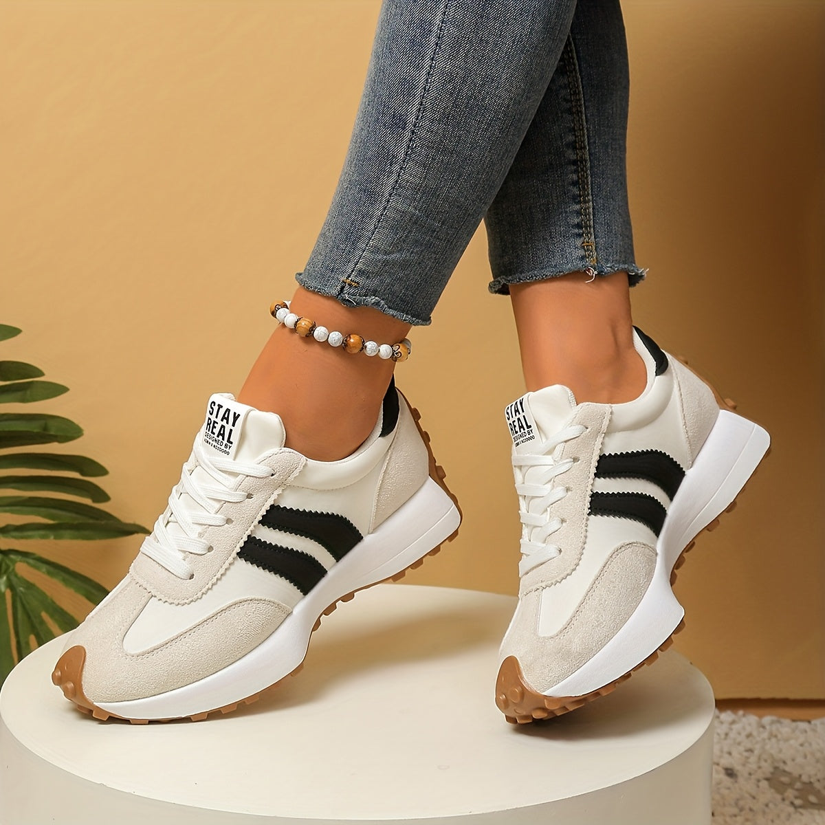 CloudLane Stripe Casual | Weiß