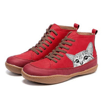 Von Katzen inspirierte Stiefel