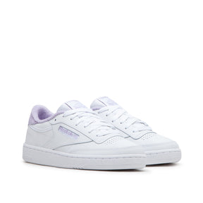 Damen Club C 85 Sneakers (Weiß / Lavender)