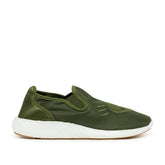 Kollaborative Pure Slip-On Sneakers (Olive / Weiß)