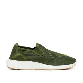 Kollaborative Pure Slip-On Sneakers (Olive / Weiß)