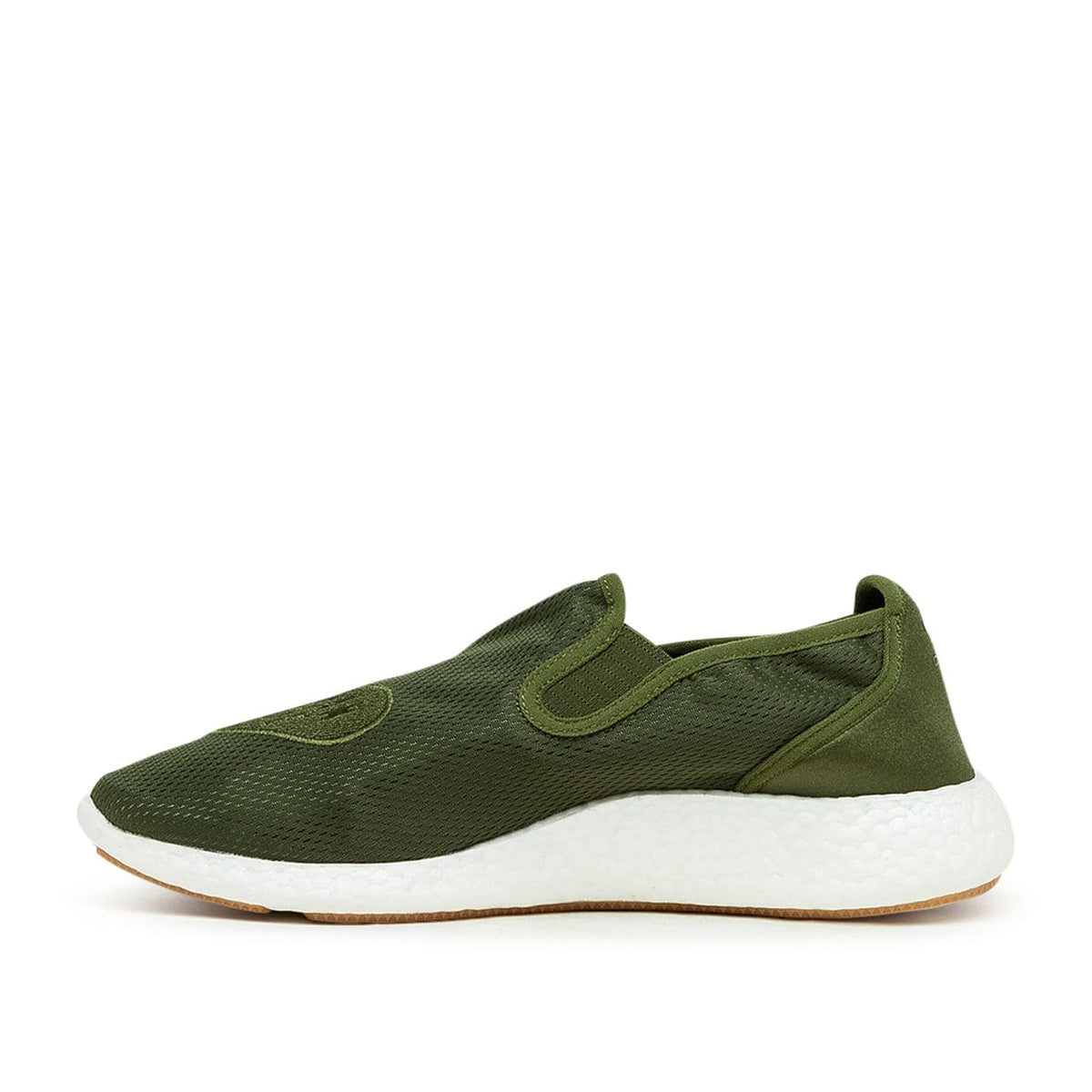 Kollaborative Pure Slip-On Sneakers (Olive / Weiß)