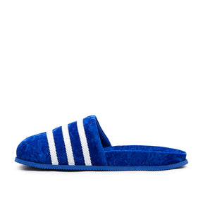 Samt Slip-On Schuhe (Blau / Weiß)