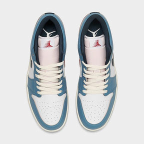 AJ Retro 1 Low SE (Weiß/Ägäis-Sturm/Blasses Elfenbein/Armee-Marine)