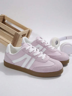 Harbor Court Pinkfarbener Sneaker mit Gummisohle