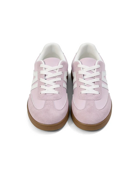 Harbor Court Pinkfarbener Sneaker mit Gummisohle