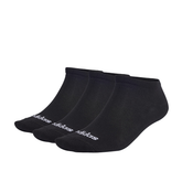 Dünne, niedrig geschnittene Socken aus Linear Low-Cut, 3 Paar (Schwarz)