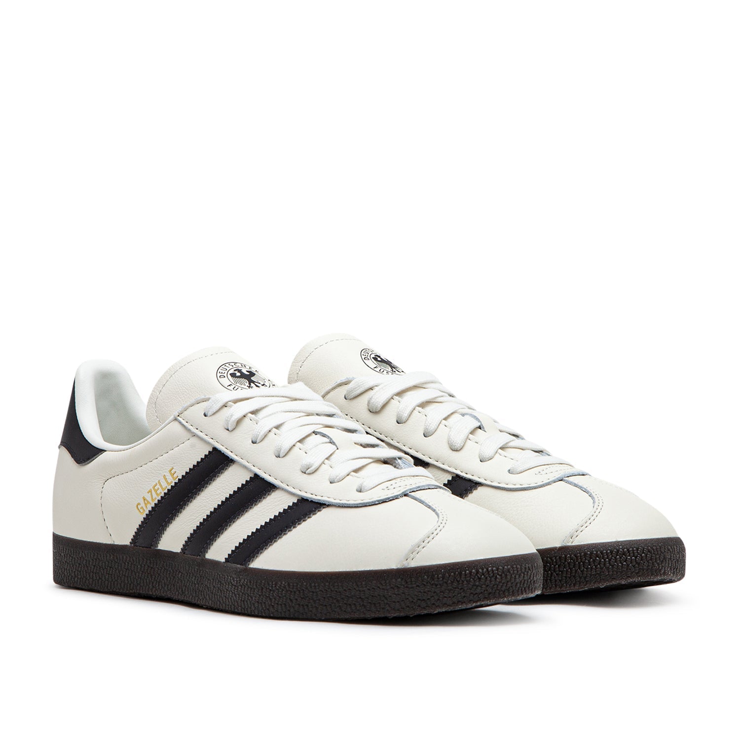 Kollaborative Deutschland Gazelle Sneakers (Creme / Schwarz)